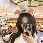 Kawaii Cartoon Hairband Ratatouilleing Cute Headband Ratatouille Hairpin Mouse Ears Headdress Girl Kids Party Gift Toys