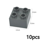 DIY Big Size Bulk Bricks Creative Thick Building Blocks Educational Kid Toys Slope Thin Large Particles Compatible With Duploes