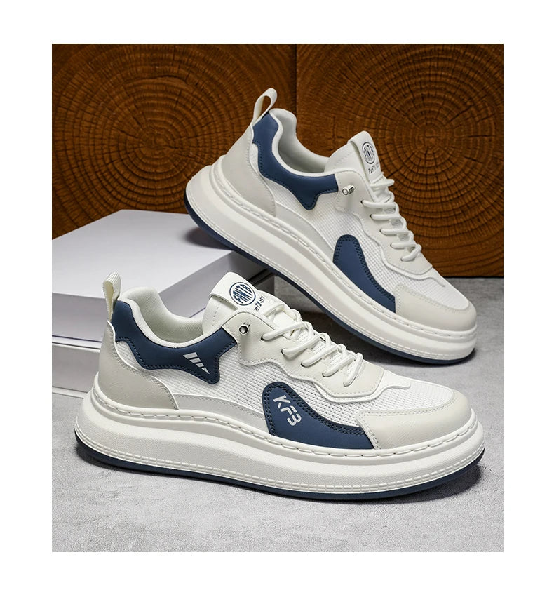 casual shoes fashion men's four season breathable comfortable outdoor thick sole anti slip wear-resistant versatile casual shoes