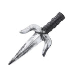 48.5cm/19.09in Plastics Fake Blood Knife Party Supplies Weapon Props Model Halloween Cosplay Funny Gift Collectible Outdoor Toys