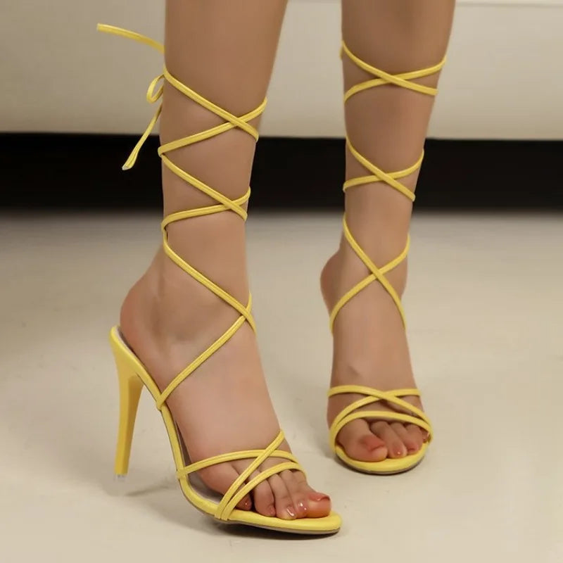 New Summer Elegant Strap Solid Color Square Toe High Heels Open Toe Fashion Sexy Banquet Women's Shoes pumps women shoes