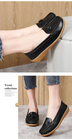 Fashion Genuine Leather Women Flats Tenis Shoes Woman Moccasins Women Shoe Footwear Women Shoes Retro Plus Size Female Footwear