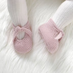 Baby Shoes Knit Newborn Boy Girls Bed Boots Fashion Cute Bow Infant Clothing Accessories Toddler Children Shallow Footwear 0-18M