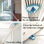 Triangle Retractable Wall Cleaning Mop Ceiling Air Conditioner Dust Removal Mini Mop Small Wall Cleaning Home Clean Floors Tool