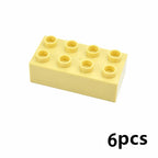 DIY Big Size Bulk Bricks Creative Thick Building Blocks Educational Kid Toys Slope Thin Large Particles Compatible With Duploes