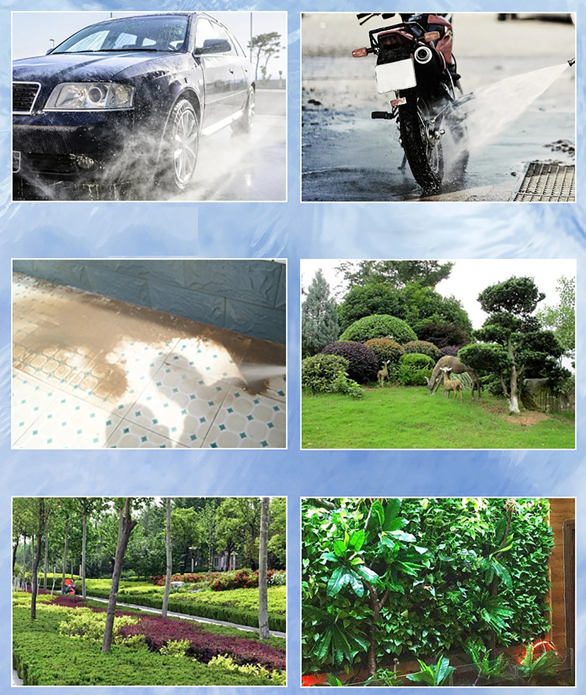 7 Function Water Gun High Pressure Spray Gun Garden Plant Flower Lawn Vegetable Irrigation Watering Car Washing Home Clean Tool
