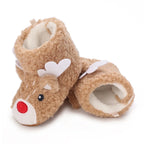 Winter Warm Baby Shoes Children's Shoes 0-1 Year Old Soft Soled Cotton Shoes Men's and Women's Baby Plush Shoes Snow Boots