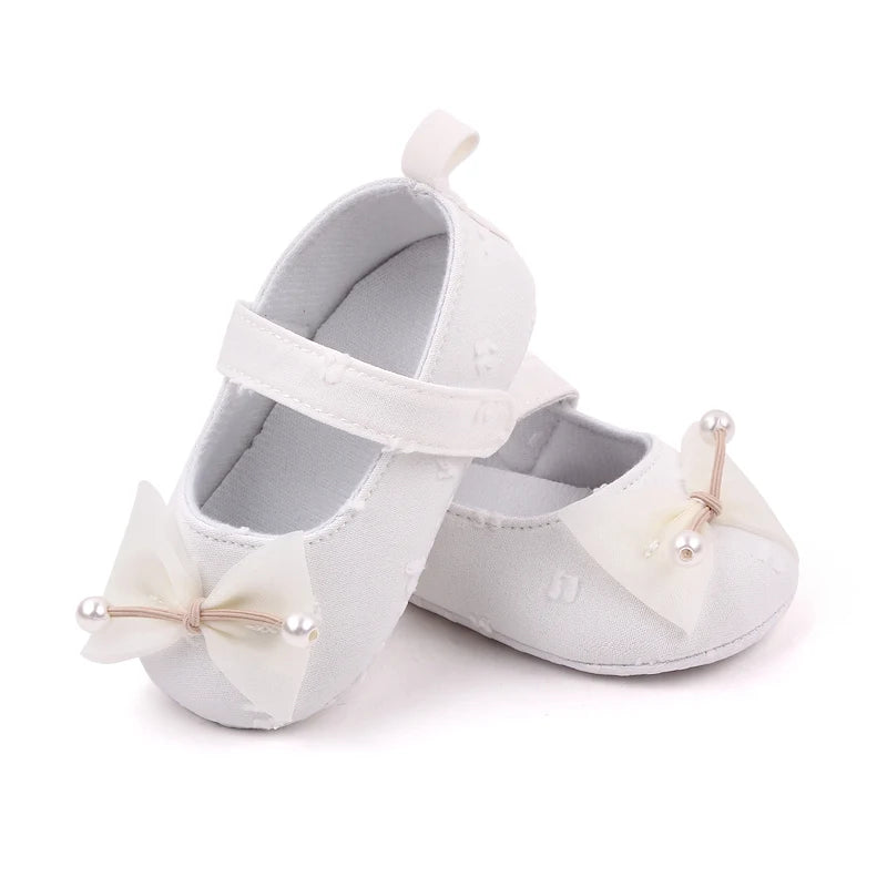 Baby Step Front Shoes Spring and Autumn New Style Girls' Baby Shoes with Korean-style Bowknots and Anti-slip Soft Soles BY2235