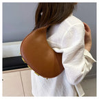 French handbag women bag semi-circular crescent single shoulder armpit bag fashionable commuting niche letter crossbody handbag
