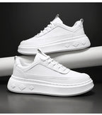 Summer Increase Height Men Shoes The New Breathable  Thick Sole Sneakers Casual  High Quality White Shoes