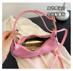 French handbag women bag semi-circular crescent single shoulder armpit bag fashionable commuting niche letter crossbody handbag