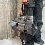 Brand Tote Bag Rodeo Lock Design Women Bag High-quality Soft Pu Leather Handbag Large-capacity Storage Bag Commuter Shoulder Bag