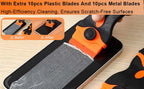 Plastic & Metal Razor Blade Scraper, Window Glass Cleaner, Vinyl Film & Adhesive Remover Tool for Car Home Clean Scraper tool