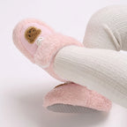 Cute Bear Baby Shoes Cartoon Soft Soled Snow Boots for Infant Boy Girl Autumn Winter Warm Thicken Plush Kids First Walkers 0-18M