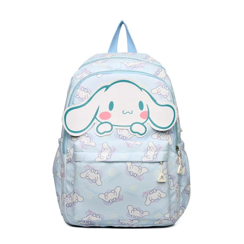 Sanrio Start Of School Season Backpack Anime Kuromi Cinnamoroll Student Bag Large Capacity Women Bag For Children Girls Gift ﻿
