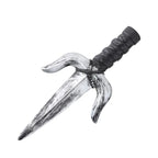 48.5cm/19.09in Plastics Fake Blood Knife Party Supplies Weapon Props Model Halloween Cosplay Funny Gift Collectible Outdoor Toys
