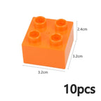 DIY Big Size Bulk Bricks Creative Thick Building Blocks Educational Kid Toys Slope Thin Large Particles Compatible With Duploes