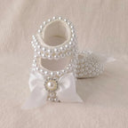 Dollbling Baby Shoes Baby Girl Shoes Wedding Party Photography First Walker Sewing Pearls