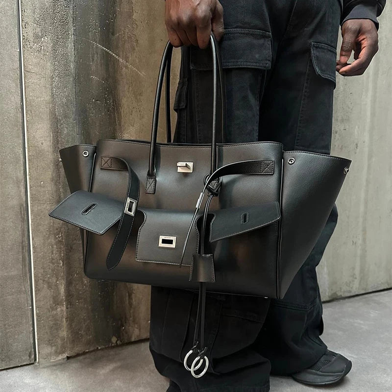 Brand Tote Bag Rodeo Lock Design Women Bag High-quality Soft Pu Leather Handbag Large-capacity Storage Bag Commuter Shoulder Bag