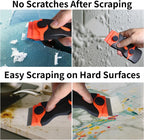 Plastic & Metal Razor Blade Scraper, Window Glass Cleaner, Vinyl Film & Adhesive Remover Tool for Car Home Clean Scraper tool