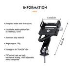 ThinkRider MTB Phone Mount Stand Bicycle Holder 270° Rotatable Aluminum Adjustable Bike Phone Holder Non-slip