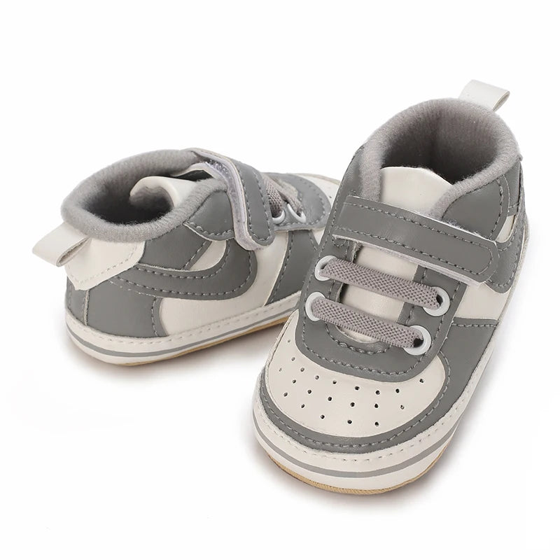 0-1Year New Baby Shoes Retro Leather Boy Girl Shoes Multicolor Toddler Rubber Sole Anti-slip First Walkers Infant Newborn