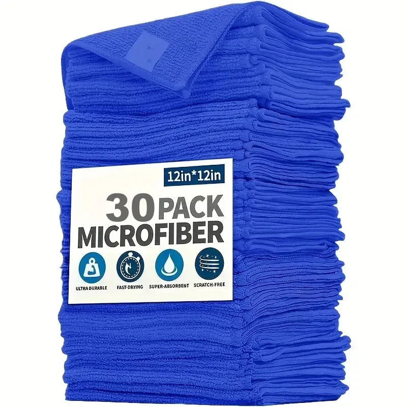 100Pcs Microfiber Towels Car Wash Drying Cloth Towel Household Cleaning Cloths Auto Detailing Polishing Cloth Home Clean Tools