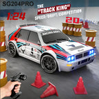 New RC Raceway Drift Car SG204 PRO 1:24 20KM/H 4WD High speed Racing With LED Car Monster Truck for Kids Boy Festival Toys Gifts