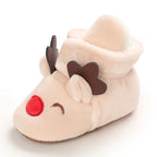 Winter Warm Baby Shoes Children's Shoes 0-1 Year Old Soft Soled Cotton Shoes Men's and Women's Baby Plush Shoes Snow Boots