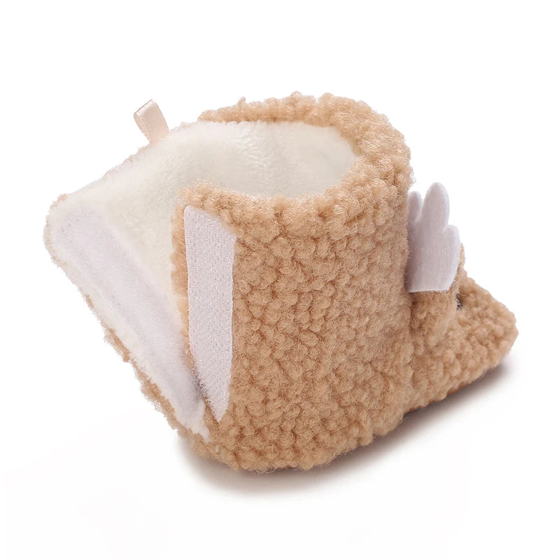 Winter Warm Baby Shoes Children's Shoes 0-1 Year Old Soft Soled Cotton Shoes Men's and Women's Baby Plush Shoes Snow Boots