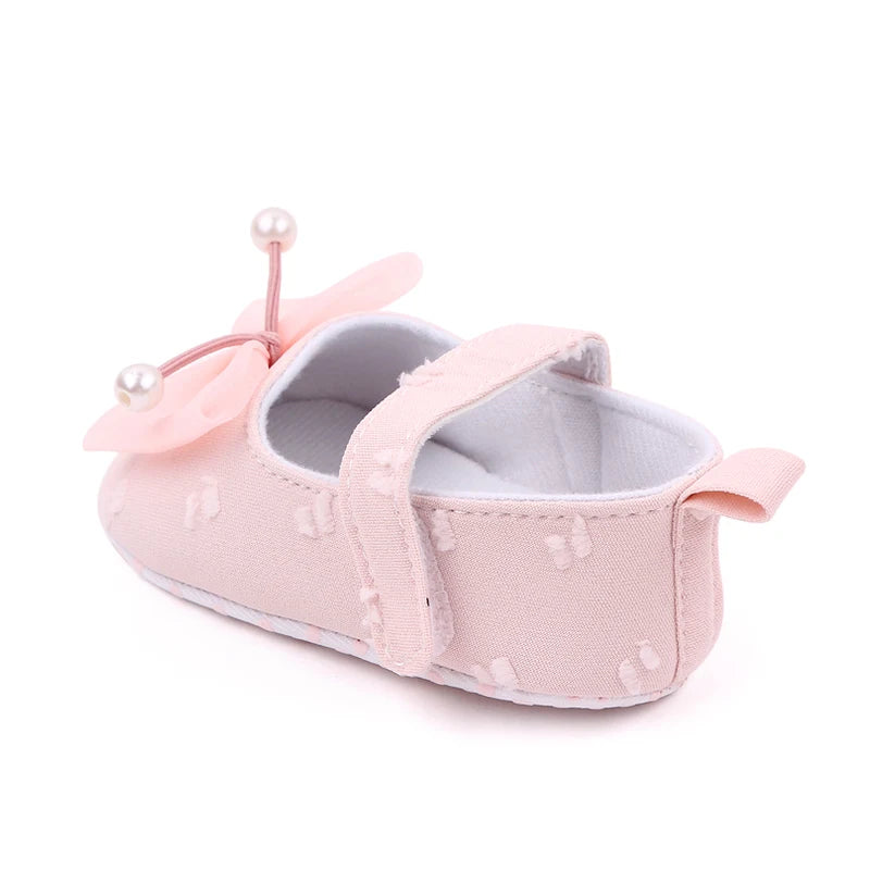 Baby Step Front Shoes Spring and Autumn New Style Girls' Baby Shoes with Korean-style Bowknots and Anti-slip Soft Soles BY2235