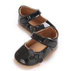 0-12 Months Baby Shoes PU Leather Shallow Mouth Single Shoe Bow Baby Walking Shoes Princess Shoes Baby Shoes