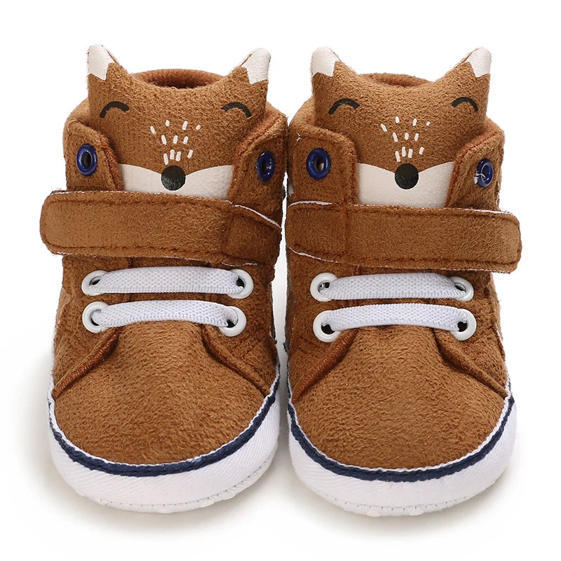 NEW Classic baby shoes for boys and girls cute animal casual flat shoes the first baby cotton non slip and warm walking shoes ﻿