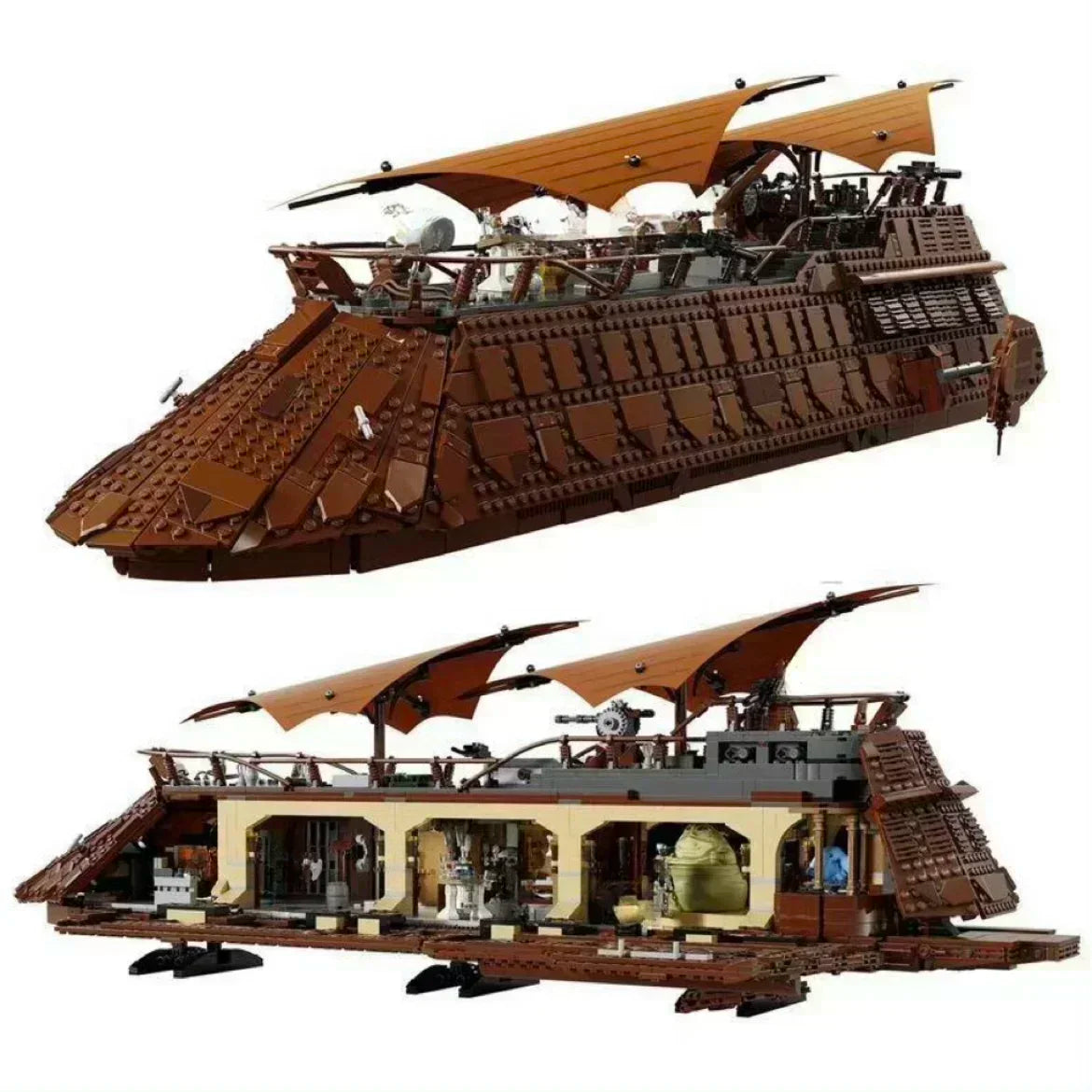 UCS FIT 75397 Sail Barge Building Block Classic Sailboat Model Bricks Assembly Toys Birthday Christmas Gifts Home Decor