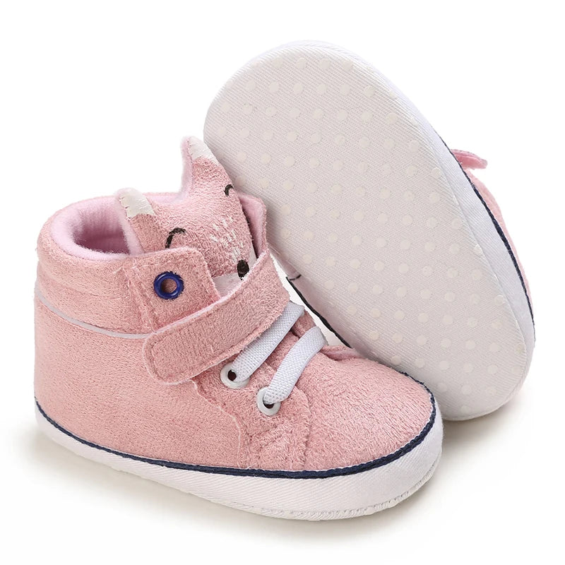 NEW Classic baby shoes for boys and girls cute animal casual flat shoes the first baby cotton non slip and warm walking shoes ﻿