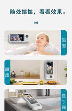 New Wall Mounted Waterproof Speaker Phone Stand for Bath Phone Holder with Seamless Touch Screen Bluetooth Music Shower System