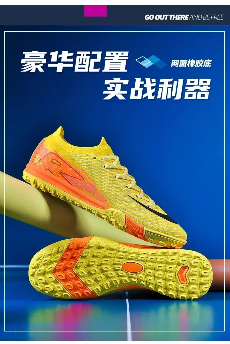 Men Football Field Boot TF/FG Indoor Original Professional Futsal Society Match Turf Soccer Shoes Non Slip Bootie Football Shoes