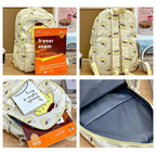 Sanrio Start Of School Season Backpack Anime Kuromi Cinnamoroll Student Bag Large Capacity Women Bag For Children Girls Gift ﻿