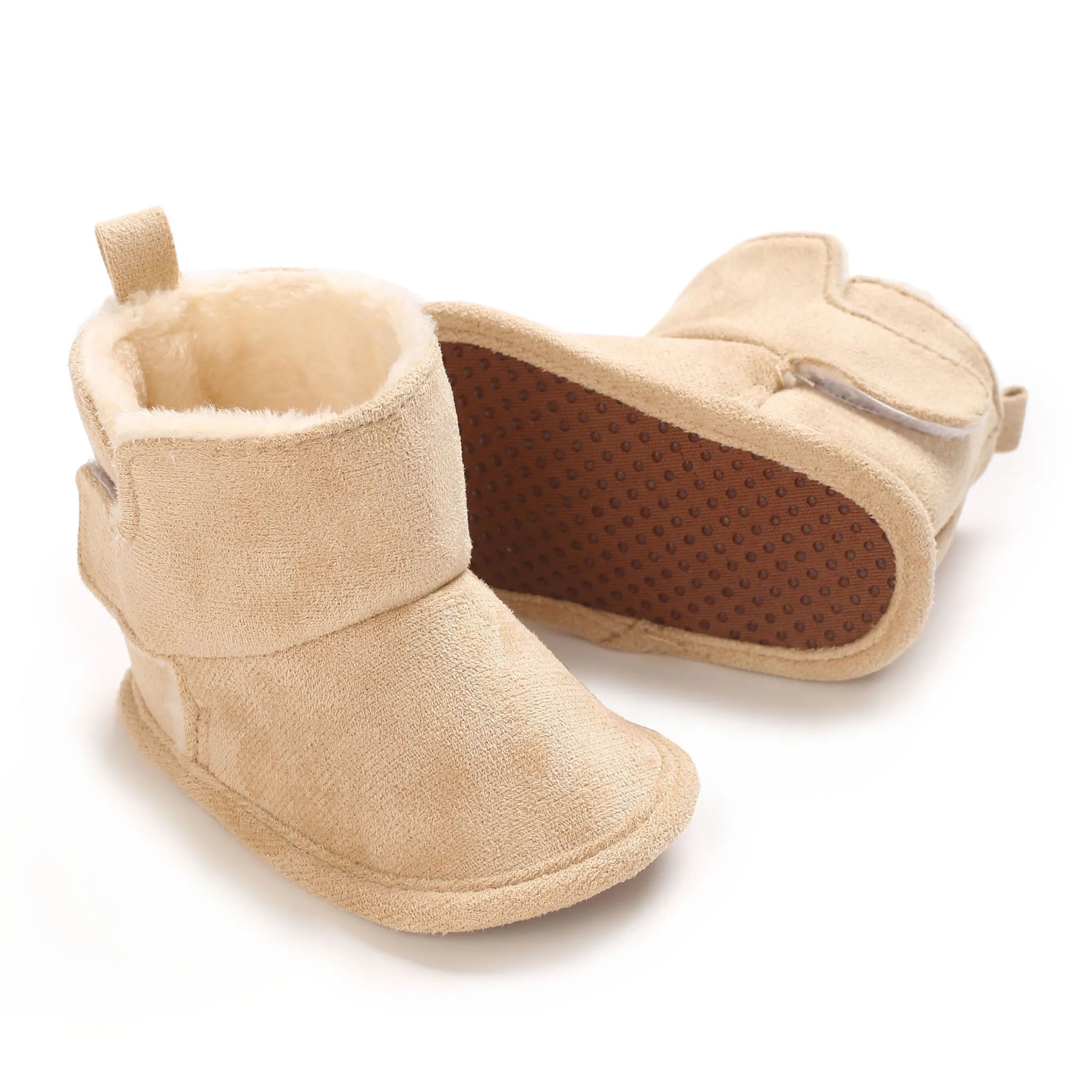 Plush Winter Baby Shoes Boy Girl Cotton Soft Sole Snow Booties Thick Winter Warm Newborn Toddler Boots Shoes Frist Walking Shoes