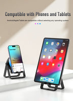 New Cell Phone Holder Stand With Bluetooth 4 IN 1 Wireless Induction Audio Speaker 360° Rotation Stand with LED