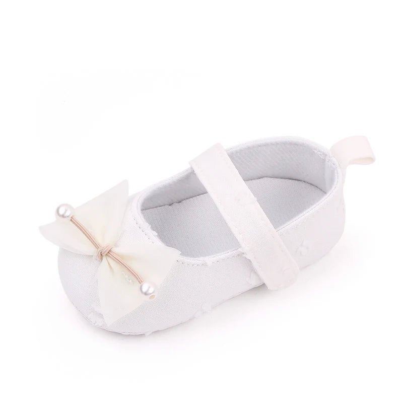 Baby Step Front Shoes Spring and Autumn New Style Girls' Baby Shoes with Korean-style Bowknots and Anti-slip Soft Soles BY2235