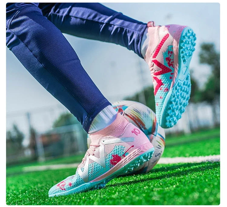 New Men Football Shoes Society Cleats Professional Soccer Shoes Indoor Fast Football Field Boots Sneaker Boy Original Training