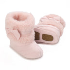Baby Shoes With Soft Soles For Warmth 0-12 Months Old Baby Cotton Winter Socks and Shoes With Fleece Before Learning To Walk