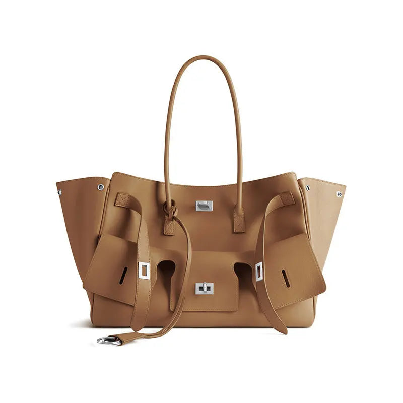 Brand Tote Bag Rodeo Lock Design Women Bag High-quality Soft Pu Leather Handbag Large-capacity Storage Bag Commuter Shoulder Bag
