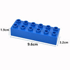 DIY Big Size Bulk Bricks Creative Thick Building Blocks Educational Kid Toys Slope Thin Large Particles Compatible With Duploes