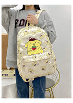 Sanrio Start Of School Season Backpack Anime Kuromi Cinnamoroll Student Bag Large Capacity Women Bag For Children Girls Gift ﻿