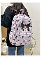 Sanrio Start Of School Season Backpack Anime Kuromi Cinnamoroll Student Bag Large Capacity Women Bag For Children Girls Gift ﻿