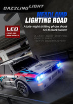 New RC Raceway Drift Car SG204 PRO 1:24 20KM/H 4WD High speed Racing With LED Car Monster Truck for Kids Boy Festival Toys Gifts
