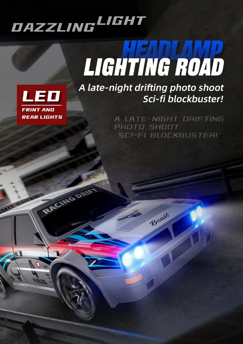 New RC Raceway Drift Car SG204 PRO 1:24 20KM/H 4WD High speed Racing With LED Car Monster Truck for Kids Boy Festival Toys Gifts