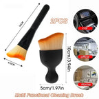 2pcs Multipurpose Cleaning Brush for Car Interior Air Conditio Outlet Crevice Dust Removal Brushes Office Home Clean Brush Tools